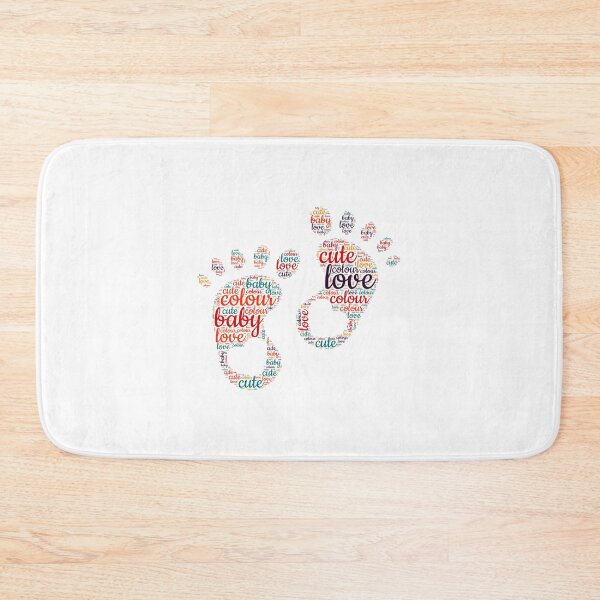 Item preview, children's feet typography designed and sold by Gadet100.