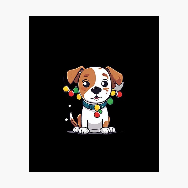 Item preview, Cute Santa Dog designed and sold by DavidPrintCraft.