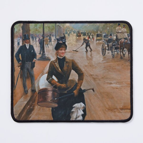 Item preview, The Milliner on the Champs Élysées (19th century) - Jean Béraud designed and sold by SALON DES ARTS.