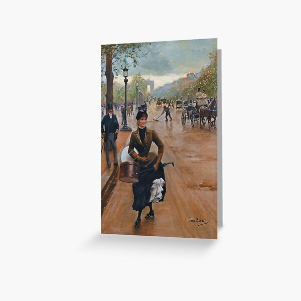 Item preview, The Milliner on the Champs Élysées (19th century) - Jean Béraud designed and sold by SALON DES ARTS.