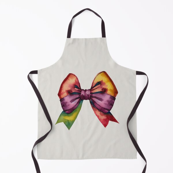 Item preview, AP267-10 Colorful Watercolor Ribbon Bow designed and sold by DuckyRubin.