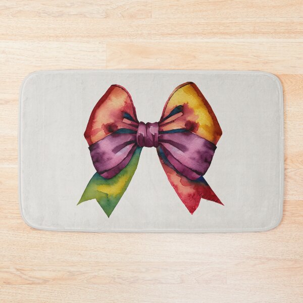 Item preview, AP267-10 Colorful Watercolor Ribbon Bow designed and sold by DuckyRubin.