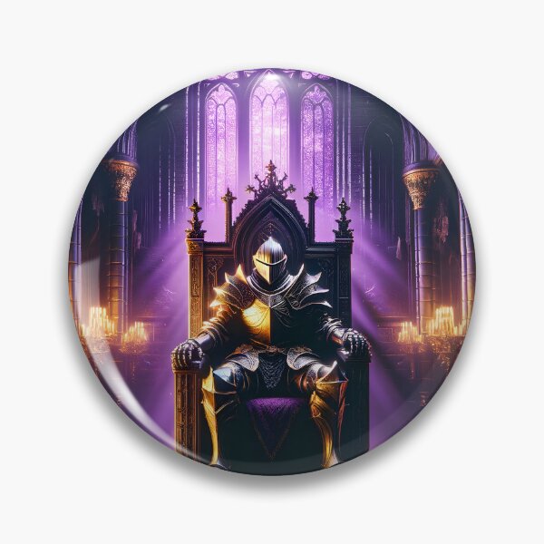 Item preview, The Demon's Dark Soul – Warrior in Plate Armor on the Stone Throne #13 designed and sold by BeNiceOrDie.