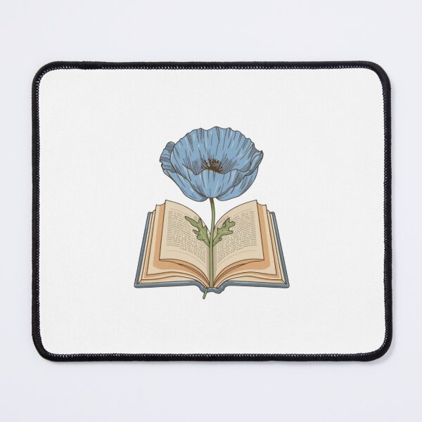 Item preview, Flowers Growing From Book | A beautiful blue Papaver (Poppy flower) | Little Blue Flowers S designed and sold by CircinusStore.