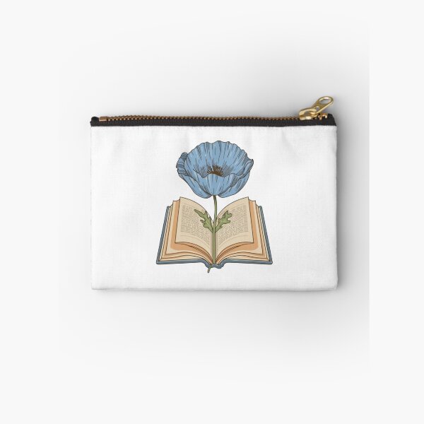 Item preview, Flowers Growing From Book | A beautiful blue Papaver (Poppy flower) | Little Blue Flowers S designed and sold by CircinusStore.