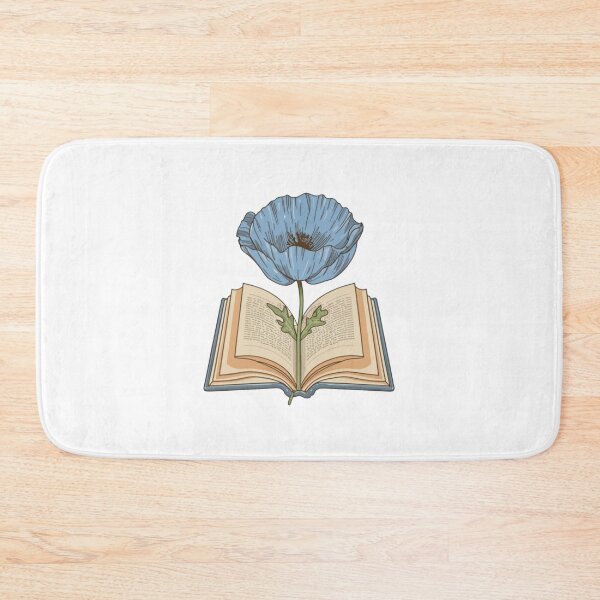 Item preview, Flowers Growing From Book | A beautiful blue Papaver (Poppy flower) | Little Blue Flowers S designed and sold by CircinusStore.