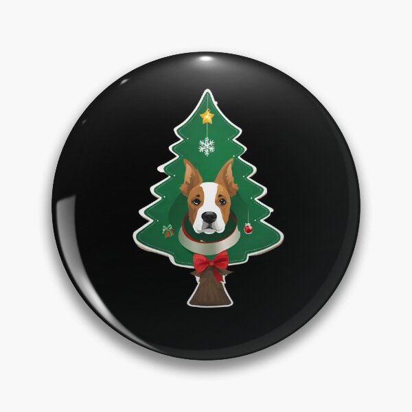 Artikelvorschau, Niedlicher Weihnachtsmannhund auf dem Weihnachtsbaum entworfen und verkauft von DavidPrintCraft.