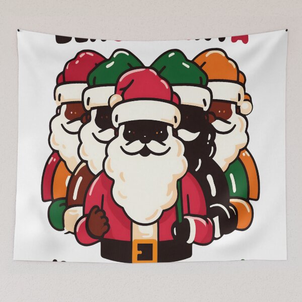Item preview, Black Santa Coming To Town Christmas designed and sold by KitonicTees.