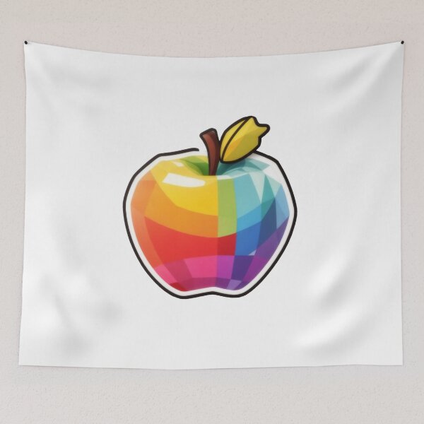 Item preview, green rainbow  apple  designed and sold by jkrphoto.