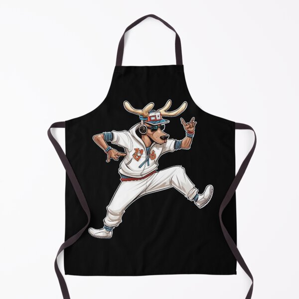 Aperçu de l'œuvre Breakdance Blitzen : Renne en rythme créée et vendue par FunnyDesignsArt.