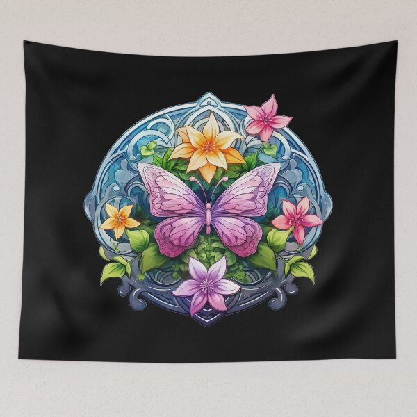 Item preview, Butterfly in Flowers designed and sold by Sacred-Circle.