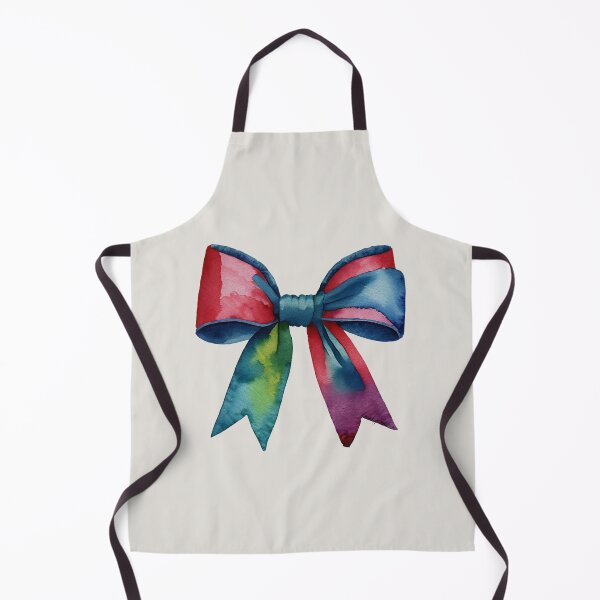 Item preview, AP267-11 Colorful Watercolor Ribbon Bow designed and sold by DuckyRubin.