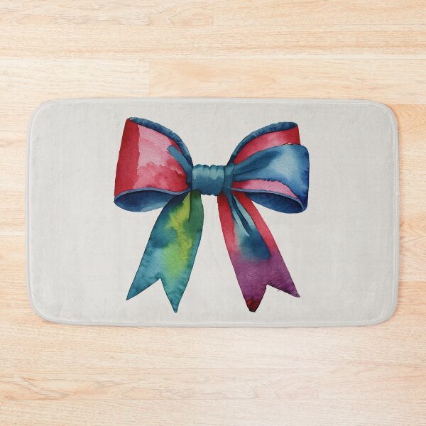 Item preview, AP267-11 Colorful Watercolor Ribbon Bow designed and sold by DuckyRubin.