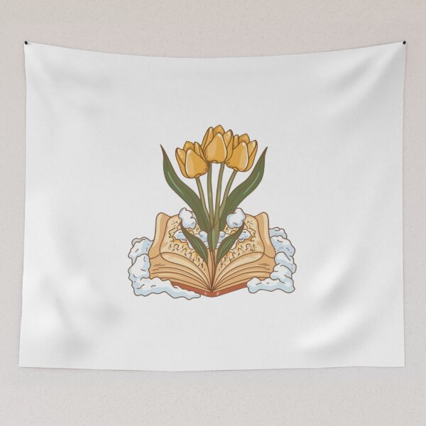 Item preview, Flowers Growing From Book | Three Yellow tulips in the snow designed and sold by CircinusStore.