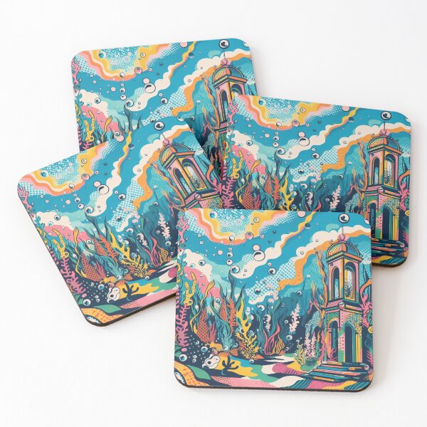 Item preview, Subaquatic Tower Pop Art - home decor designed and sold by crea8iveway.