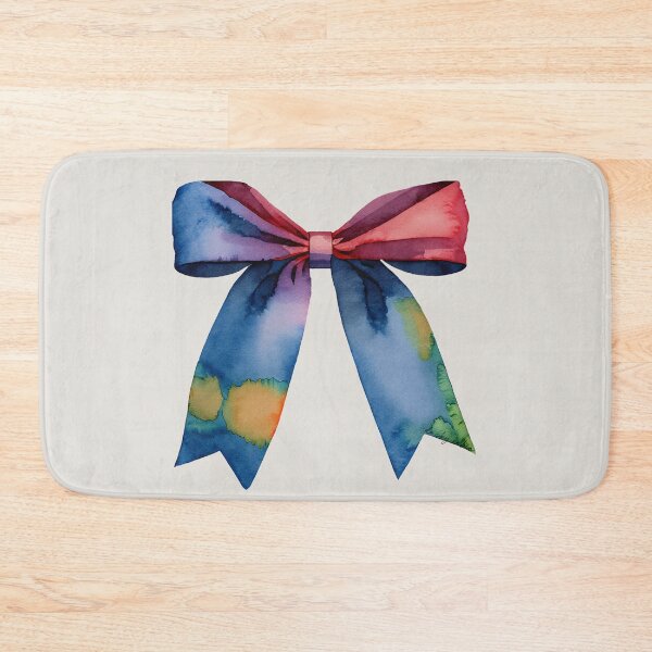 Item preview, AP267-12 Colorful Watercolor Ribbon Bow designed and sold by DuckyRubin.