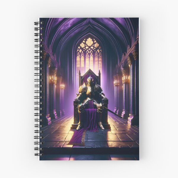 Item preview, The Demon's Dark Soul – Warrior in Plate Armor on the Stone Throne #17 designed and sold by BeNiceOrDie.