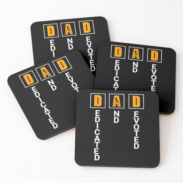 Item preview, dad dedicated dad devoted funny quote designed and sold by dimaxstore.