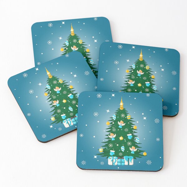 Item preview, Merry Christmas festive decorated tree designed and sold by AlonaHerbei.