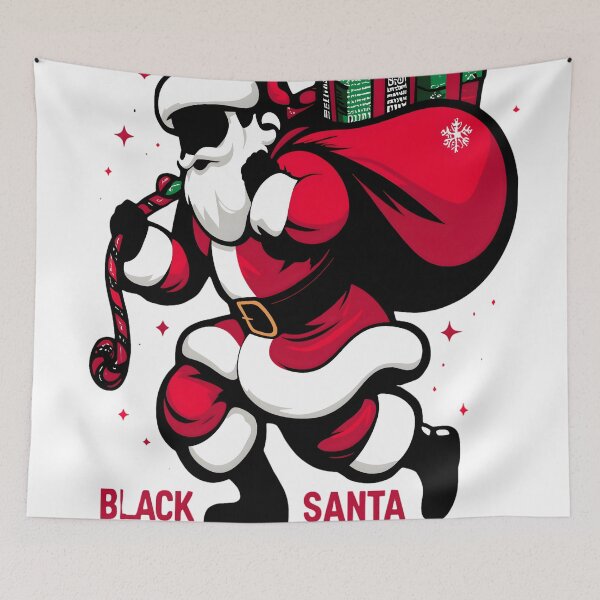 Item preview, Black Santa Coming To Town Funny Christmas designed and sold by KitonicTees.