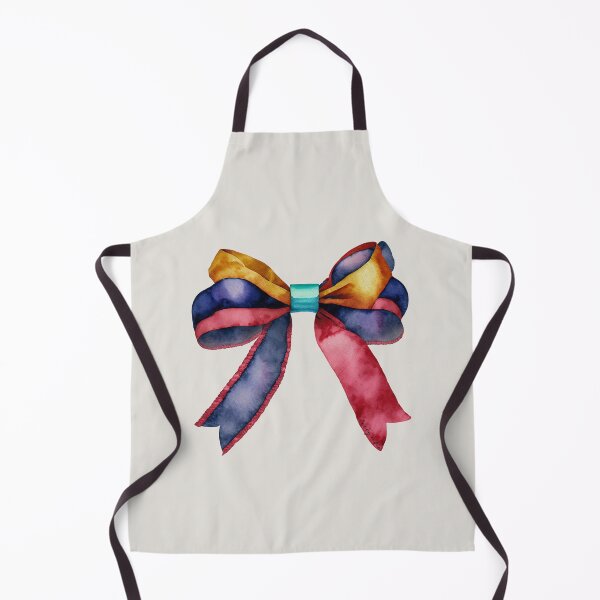 Item preview, AP267-13 Colorful Watercolor Ribbon Bow designed and sold by DuckyRubin.