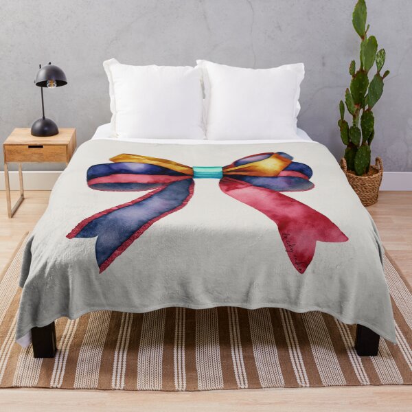 Item preview, AP267-13 Colorful Watercolor Ribbon Bow designed and sold by DuckyRubin.