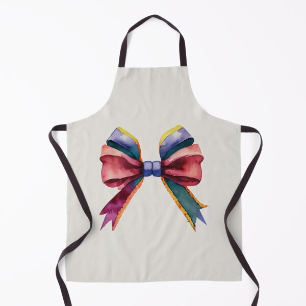 Item preview, AP267-14 Colorful Watercolor Ribbon Bow designed and sold by DuckyRubin.