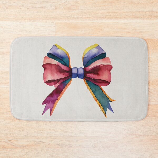 Item preview, AP267-14 Colorful Watercolor Ribbon Bow designed and sold by DuckyRubin.