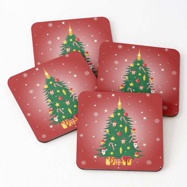 Item preview, Merry Christmas festive decorated tree designed and sold by AlonaHerbei.