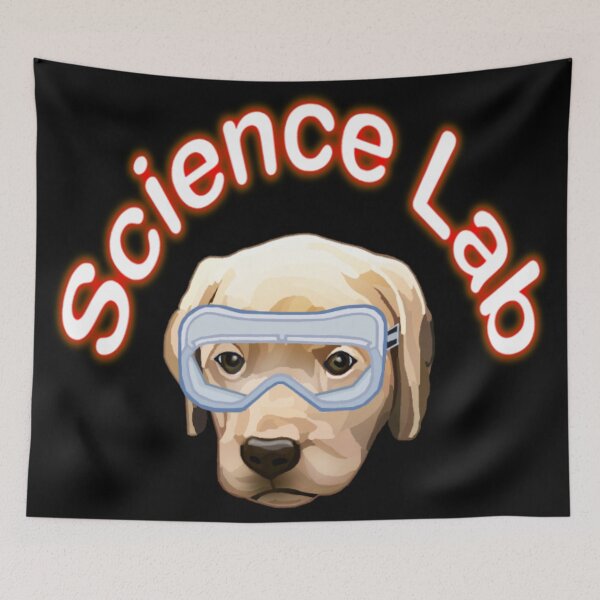 Item preview, Funny Science Lab Yellow Labrador Pun designed and sold by Deborah Camp.