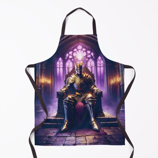 Item preview, The Demon's Dark Soul – Warrior in Plate Armor on the Stone Throne #18 designed and sold by BeNiceOrDie.