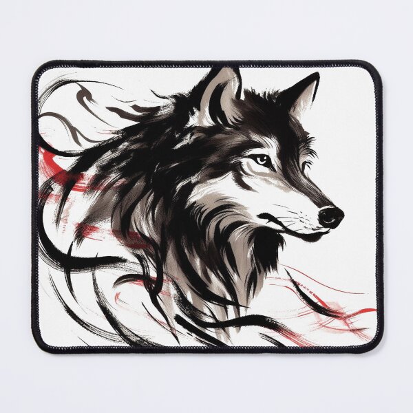 Item preview, Chinese Style Ink Wolf designed and sold by Lukasz Kobylka.