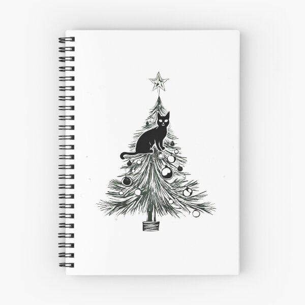 Item preview, Santa Black Cat designed and sold by DavidPrintCraft.