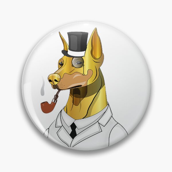 Item preview, Classy Dog with Pipe designed and sold by DesignsByElias.