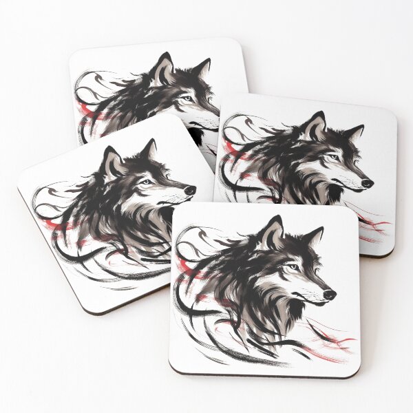 Item preview, Chinese Style Ink Wolf designed and sold by Lukasz Kobylka.
