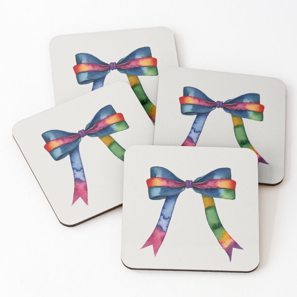 Item preview, AP267-15 Colorful Watercolor Ribbon Bow designed and sold by DuckyRubin.