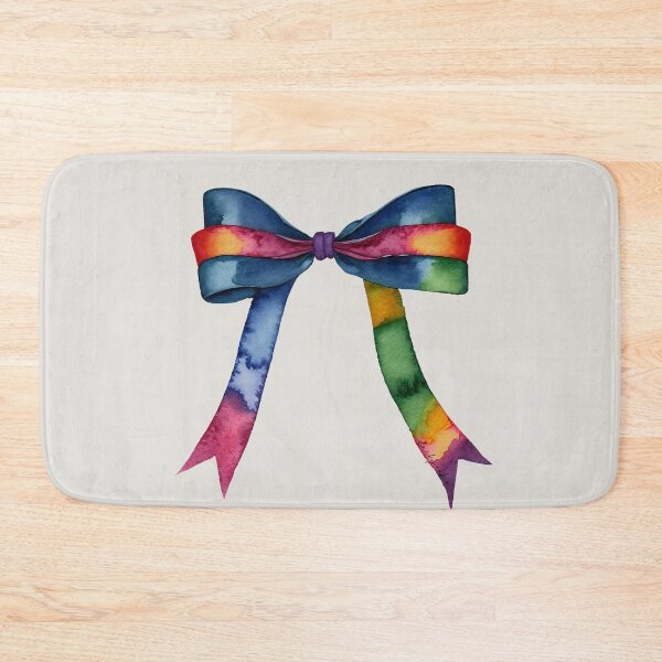 Item preview, AP267-15 Colorful Watercolor Ribbon Bow designed and sold by DuckyRubin.