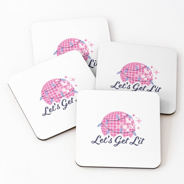 Item preview, Let's Get Lit Christmas New Year Pink Disco Ball designed and sold by KateBilous.