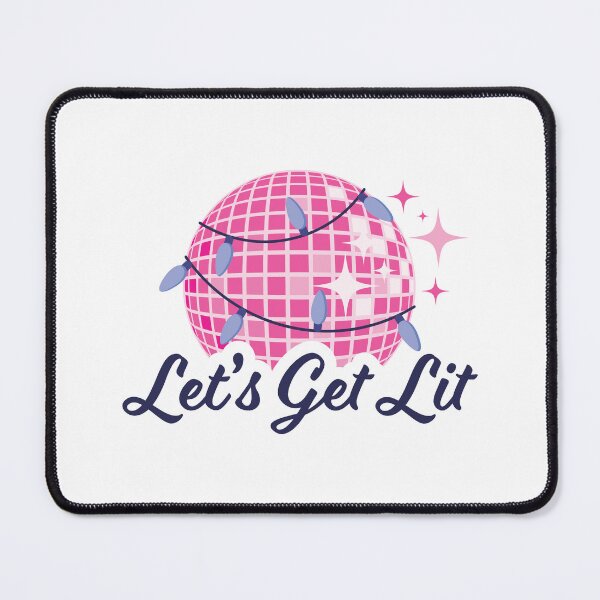Item preview, Let's Get Lit Christmas New Year Pink Disco Ball designed and sold by KateBilous.