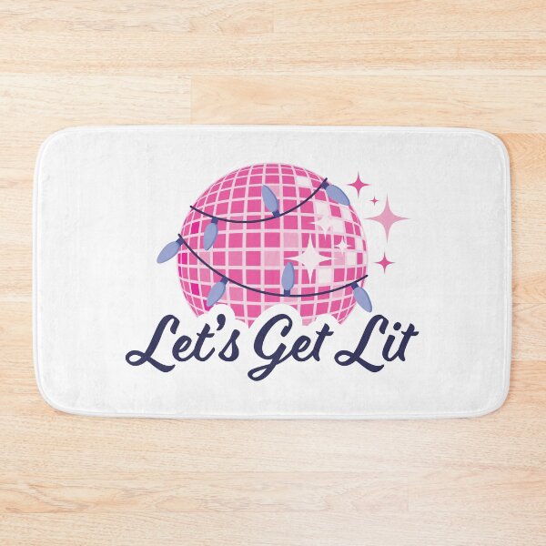 Item preview, Let's Get Lit Christmas New Year Pink Disco Ball designed and sold by KateBilous.