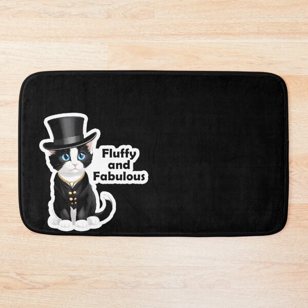 Item preview, Cute Cat Wearing A Top Hat and Vest - Fluffy and Fabulous designed and sold by mysticalcorner.