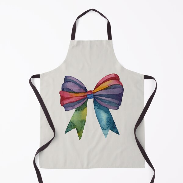 Item preview, AP267-16 Colorful Watercolor Ribbon Bow designed and sold by DuckyRubin.