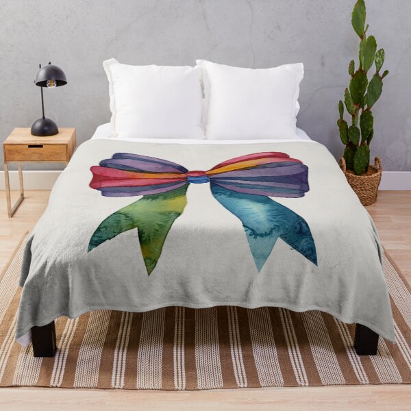 Item preview, AP267-16 Colorful Watercolor Ribbon Bow designed and sold by DuckyRubin.
