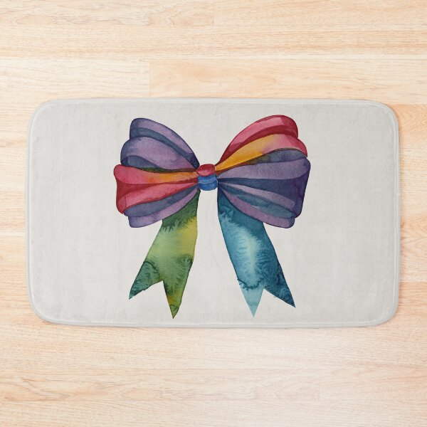Item preview, AP267-16 Colorful Watercolor Ribbon Bow designed and sold by DuckyRubin.