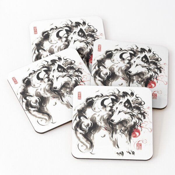 Item preview, Chinese Style Ink Wolf designed and sold by Lukasz Kobylka.