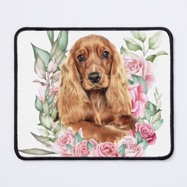 Item preview, Cocker spaniel - dog in flowers designed and sold by DESEODESIGN.