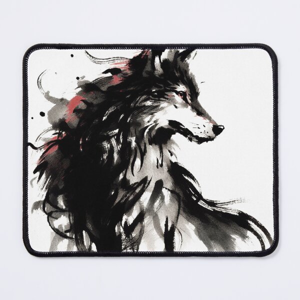 Item preview, Chinese Style Ink Wolf designed and sold by Lukasz Kobylka.