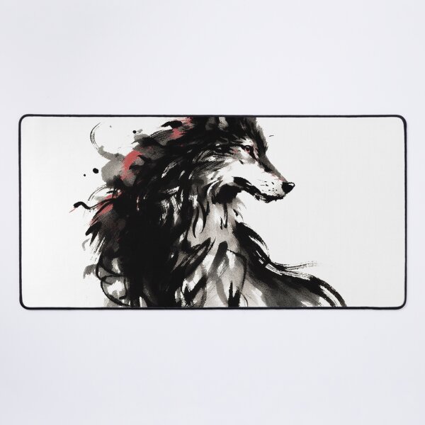 Item preview, Chinese Style Ink Wolf designed and sold by Lukasz Kobylka.