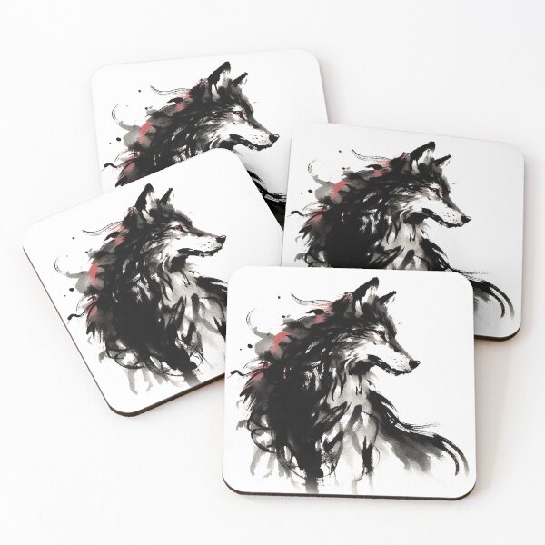 Item preview, Chinese Style Ink Wolf designed and sold by Lukasz Kobylka.