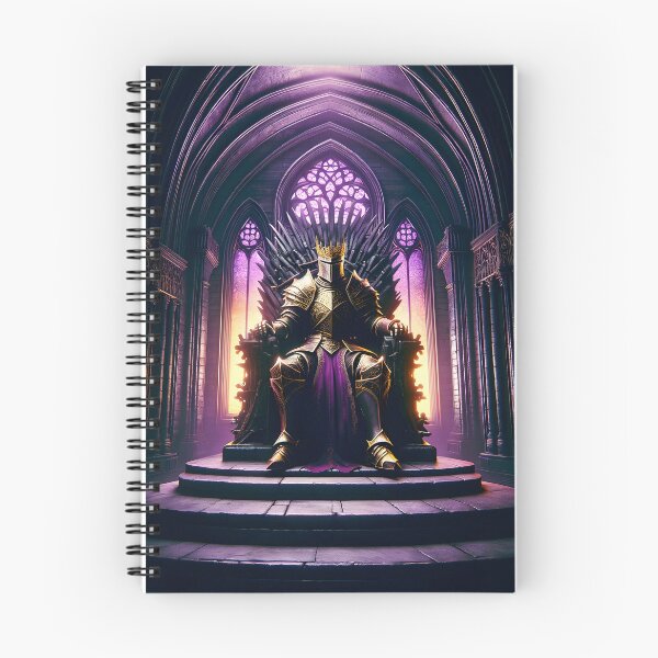 Item preview, The Demon's Dark Soul – Warrior in Plate Armor on the Stone Throne #19 designed and sold by BeNiceOrDie.